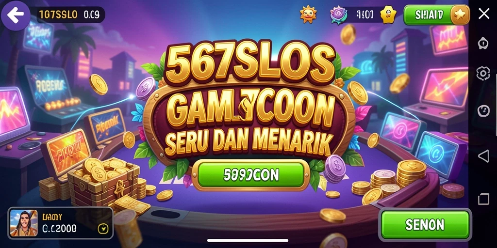 Screenshot gameplay 567SLOTS menampilkan mesin slot yang menarik dan interaksi pengguna.