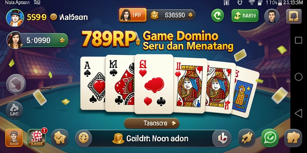 Tampilan permainan domino yang menarik dalam 789RP.