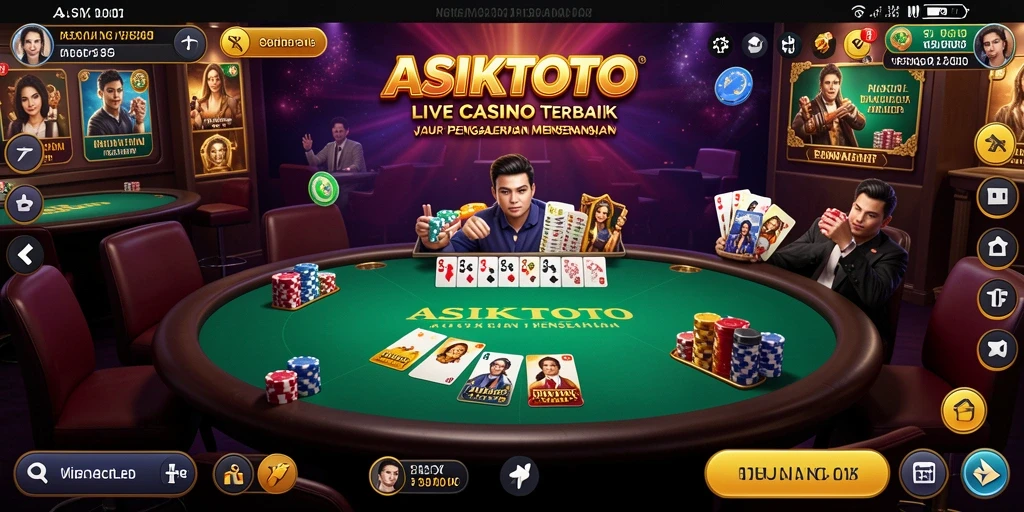 Tampilan gameplay seru dari aplikasi Live Casino ASIKTOTO.