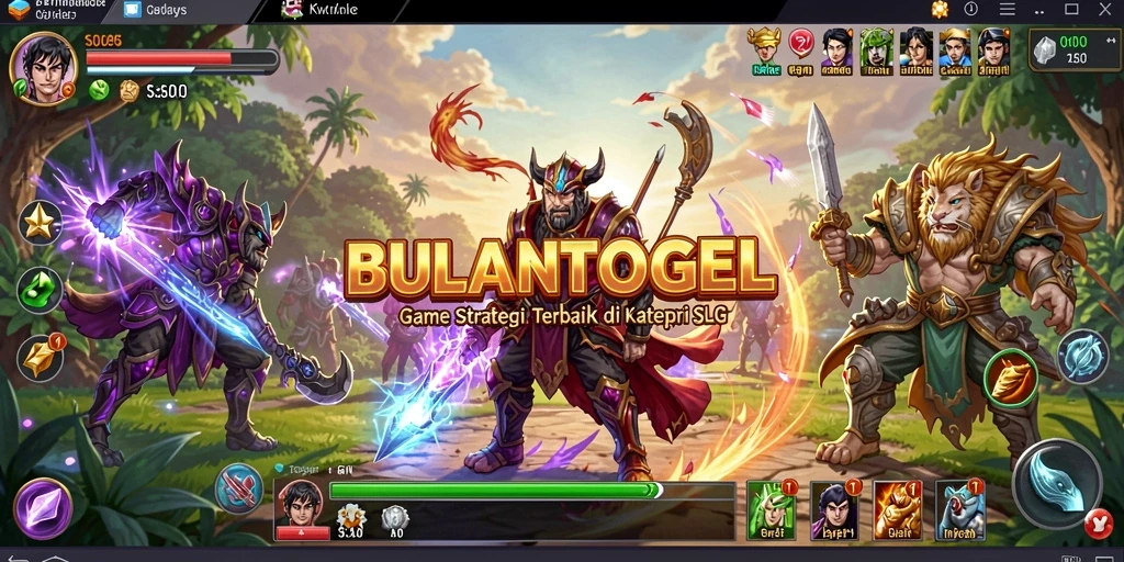 Screenshot gameplay BULANTOGEL yang menunjukkan aksi strategis dan interaksi pemain.