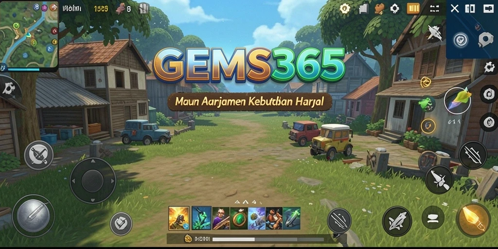Tampilan antarmuka GEMS365 yang sederhana dan efektif.