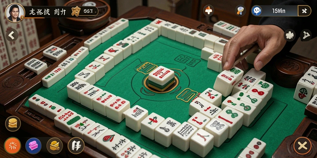 Screenshot gameplay JKTWIN dengan tampilan papan Mahjong yang menarik.