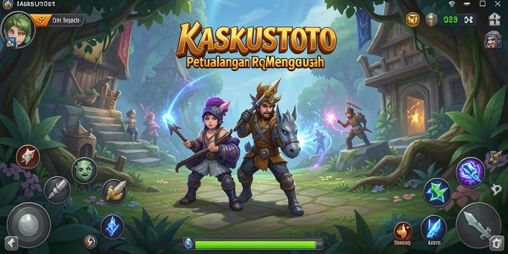 Gameplay menarik di KASKUSTOTO menampilkan aksi RPG penuh warna.