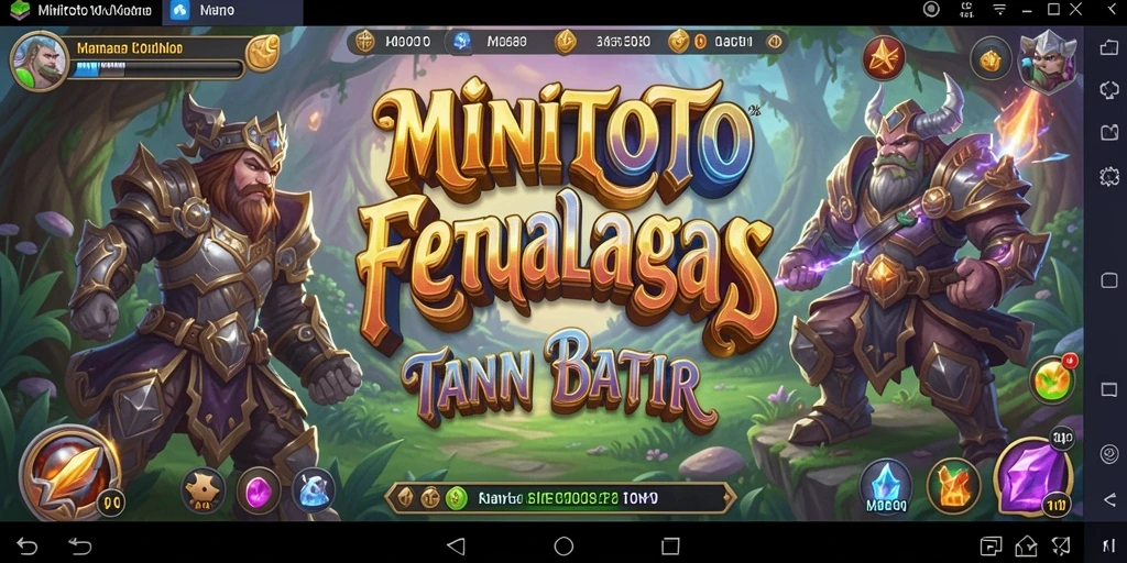 Gameplay seru dengan karakter heroik dalam dunia fantasi.