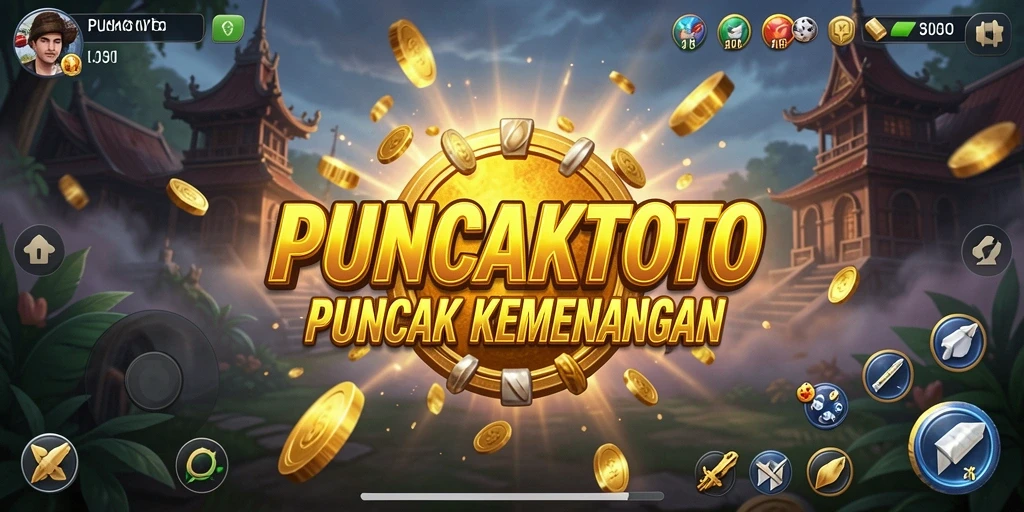 Tampilan gameplay PUNCAKTOTO yang menarik dan dinamis.