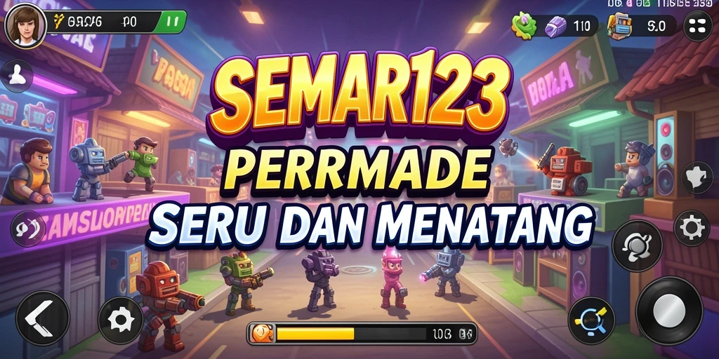 Gameplay seru SEMAR123 dengan tampilan warna-warni.