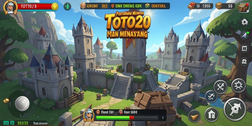 Tampilan gameplay TOTO20 yang penuh aksi dan strategi Tower Defense.